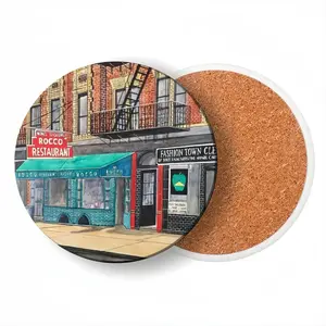 Rocco Restaurant New York City Ceramic Coaster (Round)