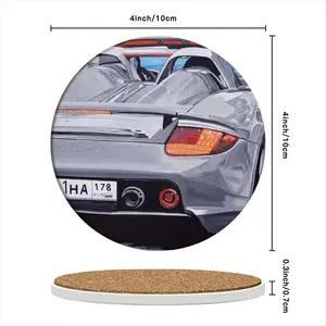 Carrera Gt Ceramic Coaster (Round)