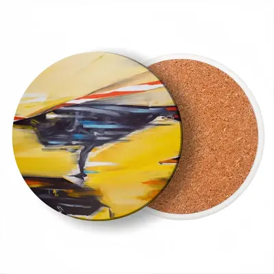 Lamborghini Crash Ceramic Coaster (Round)