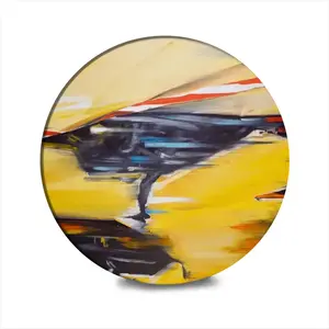 Lamborghini Crash Ceramic Coaster (Round)