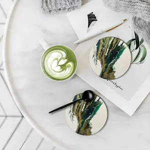 Broken Wing Ceramic Coaster (Round)