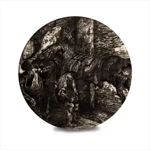 After Gericault V Ceramic Coaster (Round)