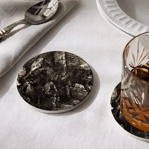 After Gericault V Ceramic Coaster (Round)