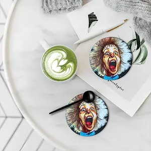 Scream Ceramic Coaster (Round)