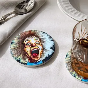 Scream Ceramic Coaster (Round)