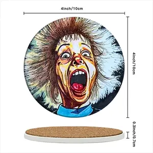 Scream Ceramic Coaster (Round)