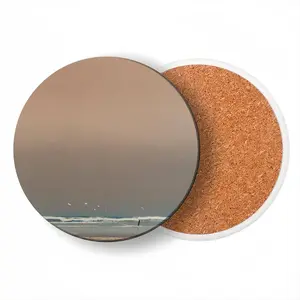 The Waves Ceramic Coaster (Round)