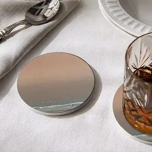 The Waves Ceramic Coaster (Round)