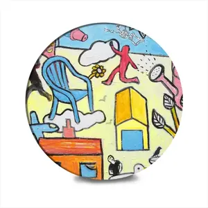 Garden Noises Ceramic Coaster (Round)