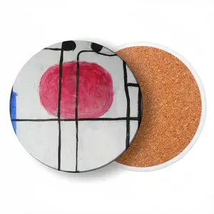 Stringed Instrument Ceramic Coaster (Round)