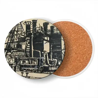 Gas Works Ceramic Coaster (Round)