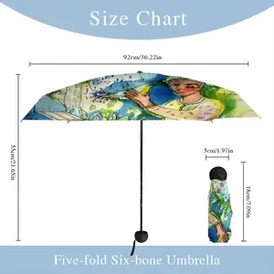 Boy With Bird Manual Umbrella (Mini)