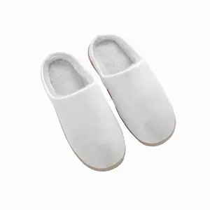 Men White Lines Winter Cotton Slippers