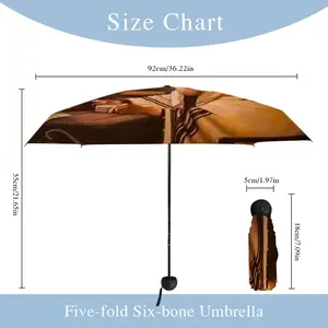 Shabes In Shtetl Manual Umbrella (Mini)