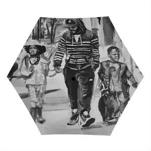 Black Fathers Matter Manual Umbrella (Mini)