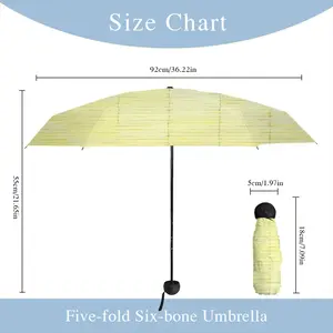 Yellow Manual Umbrella (Mini)