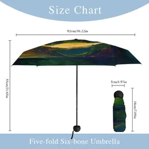 Beautiful Landscape Manual Umbrella (Mini)