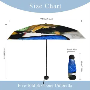 Half Black Utopia Manual Umbrella (Mini)