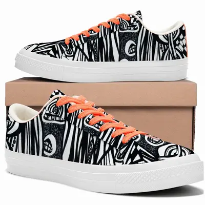 Men Webs Low Top Canvas Shoes