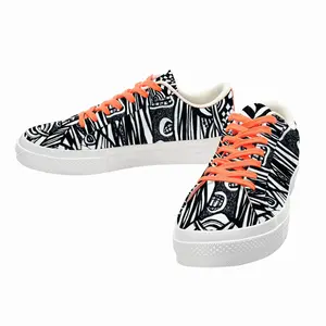 Men Webs Low Top Canvas Shoes