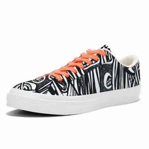 Men Webs Low Top Canvas Shoes