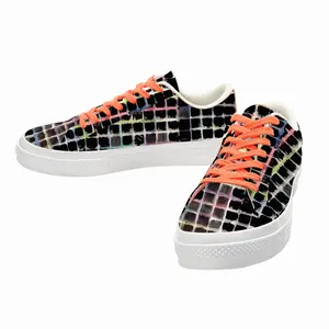 Men Grid (Bleeding) Low Top Canvas Shoes