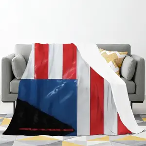 Pubic Flag United States Flannel Blanket (Multi-Size, Horizontal)