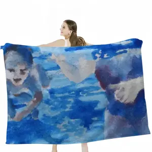 Swim Flannel Blanket (Multi-Size, Horizontal)