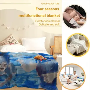 Swim Flannel Blanket (Multi-Size, Horizontal)