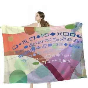 Swimming Girl Flannel Blanket (Multi-Size, Horizontal)