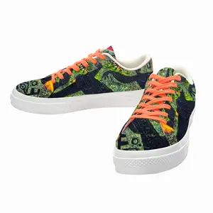 Men Minute Hand Fragment B Low Top Canvas Shoes