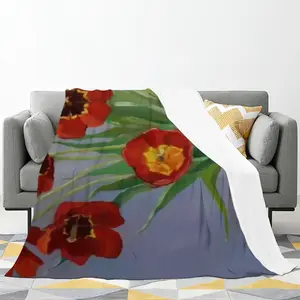 Tulips Flannel Blanket (Multi-Size, Horizontal)