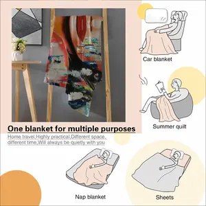 Summer Rain Flannel Blanket (Multi-Size, Horizontal)