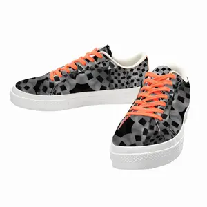 Men Reptile Low Top Canvas Shoes