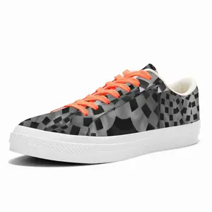 Men Reptile Low Top Canvas Shoes