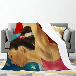 Mckayla Maroney Flannel Blanket (Multi-Size, Horizontal)