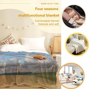 Boundless Field Flannel Blanket (Multi-Size, Horizontal)