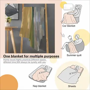 Boundless Field Flannel Blanket (Multi-Size, Horizontal)