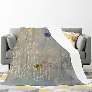 “Heart Of Perfect Wisdom Sutra” Flannel Blanket (Multi-Size, Horizontal)