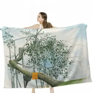 The Sacred Branch Flannel Blanket (Multi-Size, Horizontal)