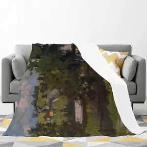 Distant Villages Flannel Blanket (Multi-Size, Horizontal)