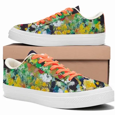 Men Wish You Flowers Nr N Low Top Canvas Shoes