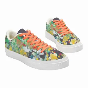 Men Wish You Flowers Nr N Low Top Canvas Shoes