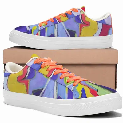 Men Woman Talk Low Top Canvas Shoes