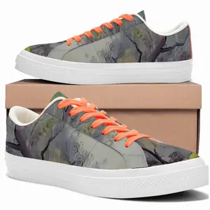 Men Misty Trees Low Top Canvas Shoes