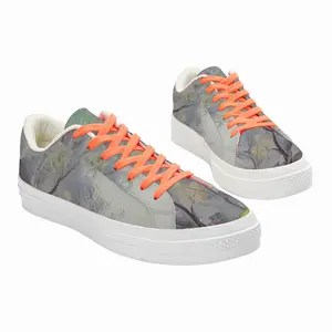 Men Misty Trees Low Top Canvas Shoes