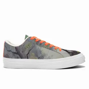 Men Misty Trees Low Top Canvas Shoes