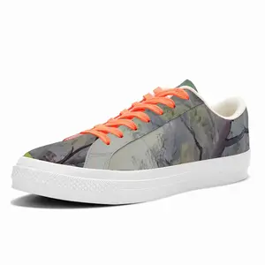 Men Misty Trees Low Top Canvas Shoes