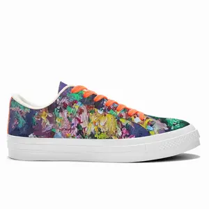 Men Wish You Flowers Nr C Low Top Canvas Shoes