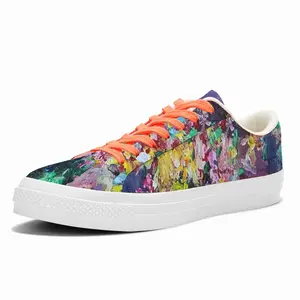 Men Wish You Flowers Nr C Low Top Canvas Shoes